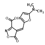 CAS#: 173954-65-9, (4E)-4-{[5-(Dimethylamino)-2-Furyl]Methylene}-5-Oxo-4,5-Dihydro-1,2-Oxazole-3-Carboxylic Acid