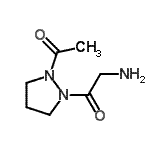 CAS 登录号：174089-24-8， 1-(2-乙酰基-1-吡唑烷基)-2-氨基乙酮