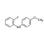 CAS 登录号：1741-78-2， 2-氟-N-(4-甲氧基苯基)苯胺