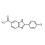 CAS#: 174422-14-1, 2-(4-Chlorophenyl)-1H-Benzimidazole-5-Carboxylic Acid