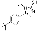 CAS#: 174573-98-9, 4-Ethyl-5-[4-(2-Methyl-2-Propanyl)Phenyl]-4H-1,2,4-Triazole-3-Thiol