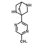 CAS 登录号：174823-41-7， (1S)-1-(5-甲基-2-吡嗪基)-2,5-二氮杂双环[2.2.1]庚烷