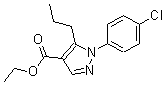 CAS 登录号：175137-16-3， 1-(4-氯苯基)-5-丙基-1H-吡唑-4-羧酸乙酯