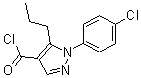 CAS 登录号：175137-18-5， 1-(4-氯苯基)-5-丙基-1H-吡唑-4-甲酰氯