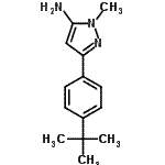 CAS 登录号：175137-47-0， 1-甲基-3-[4-(2-甲基-2-丙基)苯基]-1H-吡唑-5-胺