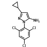 CAS 登录号：175137-50-5， 3-环丙基-1-(2,4,6-三氯苯基)-1H-吡唑-5-胺