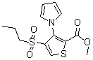 CAS 登录号：175201-78-2， 4-(丙基磺酰基)-3-(1H-吡咯-1-基)噻吩-2-羧酸甲酯