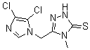 CAS#: 175202-31-0, 5-[(4,5-Dichloro-1H-Imidazol-1-Yl)Methyl]-2,4-Dihydro-4-Methyl-3H-1,2,4-Triazole-3-Thione