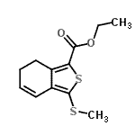 CAS#: 175202-53-6, Ethyl 3-(Methylsulfanyl)-6,7-Dihydro-2-Benzothiophene-1-Carboxylate