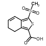 CAS#: 175202-69-4, 3-(Methylsulfonyl)-6,7-Dihydro-2-Benzothiophene-1-Carboxylic Acid