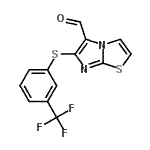 CAS#: 175277-56-2, 6-{[3-(Trifluoromethyl)Phenyl]Sulfanyl}Imidazo[2,1-b][1,3]Thiazole-5-Carbaldehyde