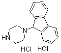 CAS 登录号：175277-64-2， 1-(9H-芴-9-基)-哌嗪盐酸盐(1:2)