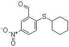 CAS 登录号：175278-46-3， 2-(环己基硫代)-5-硝基-苯甲醛