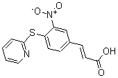 CAS 登录号：175278-56-5， 3-[3-硝基-4-(2-吡啶基硫代)苯基]-2-丙烯酸