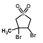 CAS#: 17536-53-7, 3,4-Dibromo-3-Methyltetrahydrothiophene 1,1-Dioxide