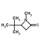 CAS#: 175467-61-5, 1-Methyl-4-(2-Methyl-2-Propanyl)-2-Azetidinethione