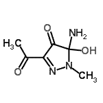 CAS#: 175472-59-0, 3-Acetyl-5-Amino-5-Hydroxy-1-Methyl-1,5-Dihydro-4H-Pyrazol-4-One