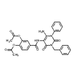 CAS#: 176379-17-2, 4-[(6-Amino-3-Benzyl-2,4-Dioxo-1-Phenyl-1,2,3,4-Tetrahydro-5-Pyrimidinyl)Carbamoyl]-1,2-Phenylene Diacetate