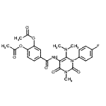 CAS#: 176379-21-8, 4-{[6-(Dimethylamino)-1-(4-Fluorophenyl)-3-Methyl-2,4-Dioxo-1,2,3,4-Tetrahydro-5-Pyrimidinyl]Carbamoyl}-1,2-Phenylene Diacetate