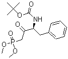 CAS#: 176504-90-8, N-[(1S)-3-(Dimethoxyphosphinyl)-2-Oxo-1-(Phenylmethyl)Propyl]-Carbamic Acid 1,1-Dimethylethyl Ester
