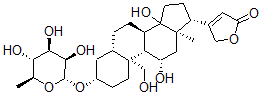 CAS#: 17669-76-0, 3beta-[(6-Deoxy-alpha-L-Mannopyranosyl)Oxy]-11beta,14,19-Trihydroxy-5alpha-Card-20(22)-Enolide