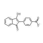 CAS 登录号：17721-91-4， 3-羟基-2-(4-硝基苯基)-1H-茚-1-酮