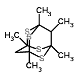CAS 登录号：17749-59-6， 1,3,5,7,9-五甲基-2,4,6,8-四硫杂三环[3.3.1.1<sup>3,7</sup>]癸烷