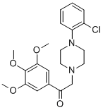 CAS#: 17755-62-3, alpha-[4-(2-Chlorophenyl)-1-Piperazinyl]-3',4',5'-Trimethoxyacetophenone