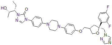 CAS#: 177571-33-4, 4-[4-[4-[4-[[(5R)-5-(2,4-Difluorophenyl)-5-(1,2,4-Triazol-1-Ylmethyl)Oxolan-3-Yl]Methoxy]Phenyl]Piperazin-1-Yl]Phenyl]-2-[(2S,3S)-2-Hydroxypentan-3-Yl]-1,2,4-Triazol-3-One