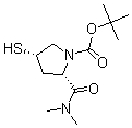 CAS 登录号：177615-44-0， (2S,4S)-2-[(二甲基氨基)羰基]-4-巯基-1-吡咯烷羧酸叔丁酯