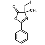 CAS#: 177762-91-3, 4-(Iodomethyl)-4-Methyl-2-Phenyl-1,3-Oxazol-5(4H)-One