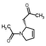 CAS 登录号：178206-95-6， 1-[(2R)-1-乙酰基-2,5-二氢-1H-吡咯-2-基]丙酮