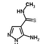 CAS#: 178556-83-7, 3-Amino-N-methyl-1H-pyrazole-4-carbimidothioic acid