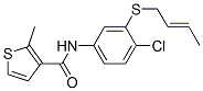 CAS 登录号：178870-03-6， N-[3-[(E)-丁-2-烯基]硫基-4-氯苯基]-2-甲基噻吩-3-甲酰胺