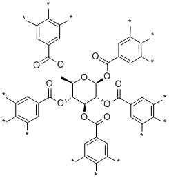 CAS#: 179465-88-4, Pentadecasodium [2,3-Disulfonatooxy-5-[(2S,3R,4S,5R,6R)-2,3,5-Tris[(3,4,5-Trisulfonatooxybenzoyl)Oxy]-6-[(3,4,5-Trisulfonatooxybenzoyl)Oxymethyl]Oxan-4-Yl]Oxycarbonylphenyl] Sulfate