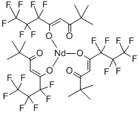CAS 登录号：17978-76-6， 6,6,7,7,8,8,8-七氟-2,2-二甲基-辛烷-3,5-二酮钕