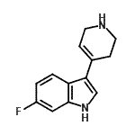 CAS#: 180161-14-2, 6-Fluoro-3-(1,2,3,6-Tetrahydro-4-Pyridinyl)-1H-Indole