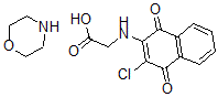 CAS 登录号：180179-64-0， N-(3-氯-1,4-二氢-1,4-二氧代-2-萘基)甘氨酸与吗啉的化合物(1:1)