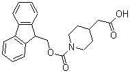 CAS 登录号：180181-05-9， 1-[(9H-芴-9-基甲氧基)羰基]-4-哌啶乙酸