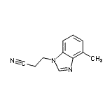 CAS#: 180194-07-4, 3-(4-Methyl-1H-Benzimidazol-1-Yl)Propanenitrile