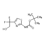 CAS#: 180207-42-5, 2-Methyl-2-Propanyl [4-(1,1-Difluoro-2-Hydroxyethyl)-1,3-Thiazol-2-Yl]Carbamate