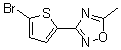 CAS 登录号：180530-13-6， 3-(5-溴-2-噻吩基)-5-甲基-1,2,4-恶二唑