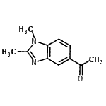 CAS 登录号：18076-20-5， 1-(1,2-二甲基苯并咪唑-5-基)乙酮