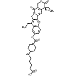 CAS#: 181467-56-1, 5-{[1-({[(4S)-4,11-Diethyl-4-Hydroxy-3,14-Dioxo-3,4,12,14-Tetrahydro-1H-Pyrano[3',4':6,7]Indolizino[1,2-b]Quinolin-9-Yl]Oxy}Carbonyl)-4-Piperidinyl]Amino}Pentanoic Acid