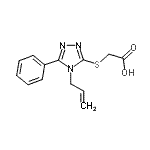 CAS#: 18204-57-4, [(4-Allyl-5-Phenyl-4H-1,2,4-Triazol-3-Yl)Sulfanyl]Acetic Acid