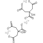 CAS 登录号：18211-85-3， 2-羟基-1,2,3-丙烷三羧酸汞盐(2:3)