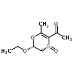 CAS#: 182313-33-3, 1-[(4R,6R)-6-Ethoxy-2-Methyl-4-Oxido-5,6-Dihydro-1,4-Oxathiin-3-Yl]Ethanone