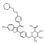 CAS#: 182507-22-8, 3,4,5-Trihydroxy-6-[4-[6-Hydroxy-3-[4-[2-(1-Piperidyl)Ethoxy]Benzoyl]Benzothiophen-2-Yl]Phenoxy]Tetrahydropyran-2-Carboxylic Acid