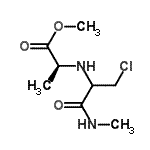 CAS 登录号：182552-14-3， 甲基N-[3-氯-1-(甲基氨基)-1-氧代-2-丙基]-L-丙氨酸酯