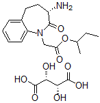 CAS#: 182561-27-9, (3S)-3-Amino-2,3,4,5-Tetrahydro-2-Oxo-1H-1-Benzazepine-1-Acetatic Acid 1,2-Dimethylethyl Ester, (2R,3R)-2,3-Dihydroxybutanedioate(1:1)